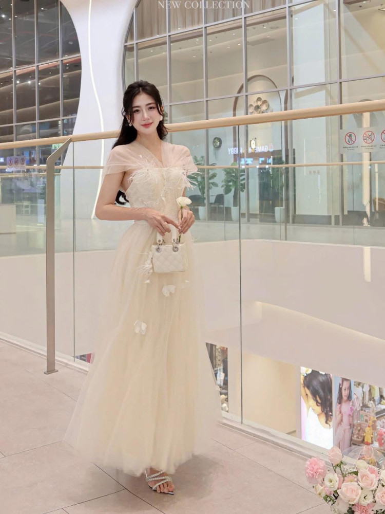 Đầm công chúa lưới xòe KHAU - Size XL - Mã KEXLK061