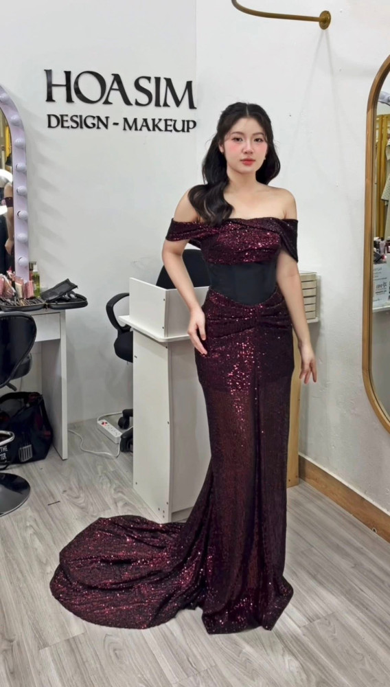https://www.vayhoasim.vn/Đàm dạ hội đuôi cá kim sa bling HOASIM - Size M - Mã DOMHS155