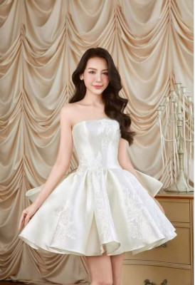 Đầm cúp ngực ngắn xòe phồng - jiji co - sizes - mã trsk175