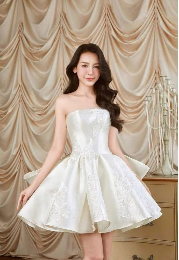 Đầm cúp ngực ngắn xòe phồng - JIJI CO - SizeS - Mã TRSK175
