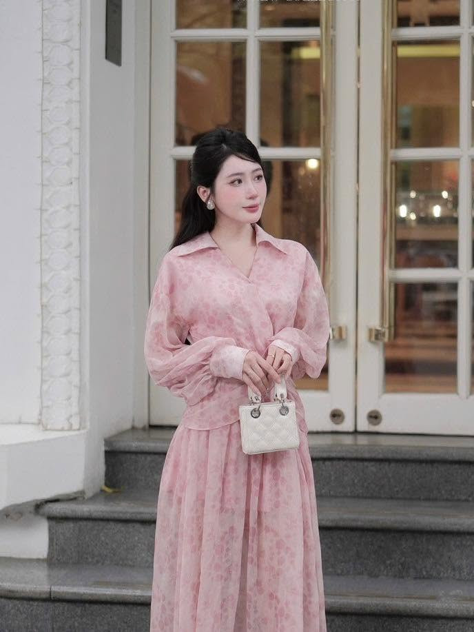 https://www.vayhoasim.vn/Đầm voan hồng nhẹ nhàng Size S - Mã HOSK041